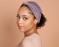 Mauve Boho Head Wrap Wide Hair Wrap