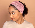 Rose Berry Boho Headband Extra Wide