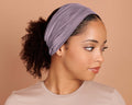 Boho Headband Extra Wide (Dark Lilac)