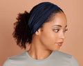 Navy Blue, Boho Headband Extra Wide