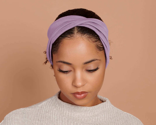 Twist Stretch Headband Lilac