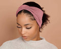 Dusty Rose Twist Stretch Headband