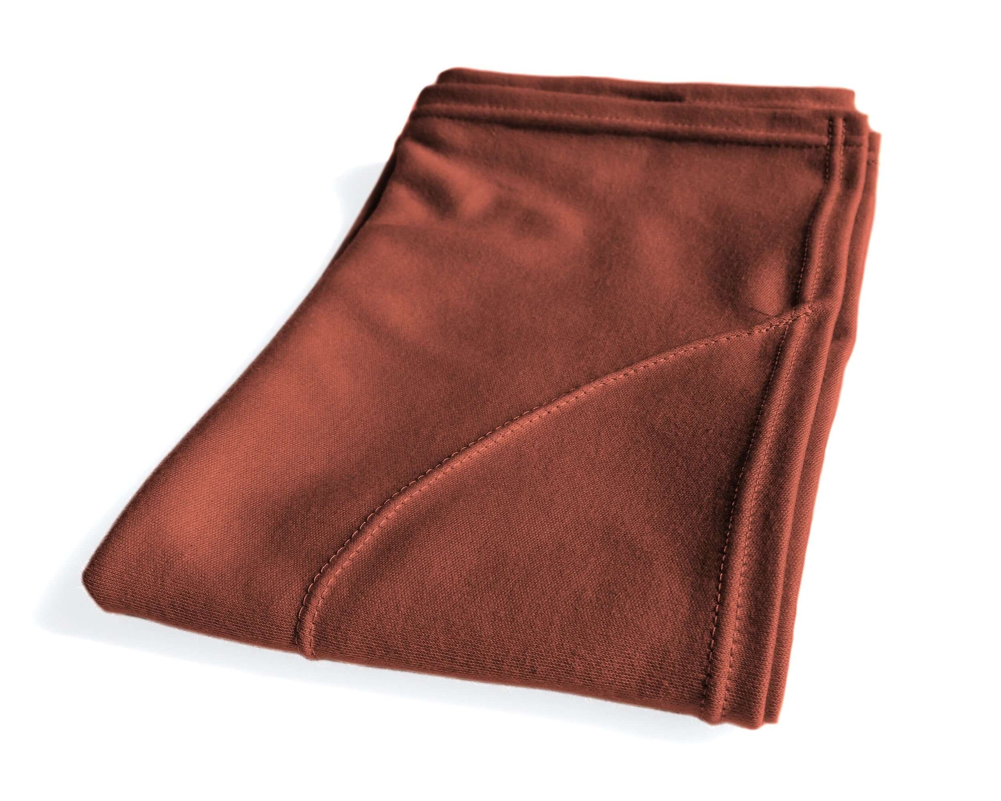 T-Shirt Hair Towel for Curly, Wavy, and Straight Hair - Soft, Absorbent, and Eco-Friendly, in Burnt Orange, on a white background