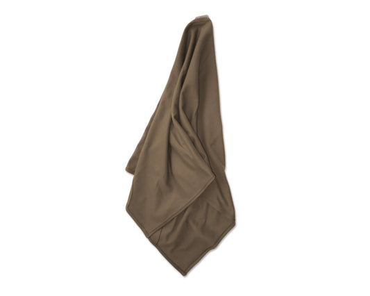A Brown Khaki T-Shirt Hair Towel for Curly, Wavy, and Straight Hair - Soft, Absorbent, and Eco-Friendly