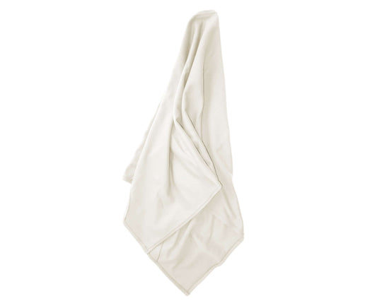 Ivory White T-Shirt Hair Towel for Curly, Wavy, and Straight Hair - Soft, Absorbent, and Eco-Friendly