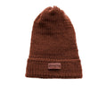 Satin Lined Knit Beanie Orange Rust