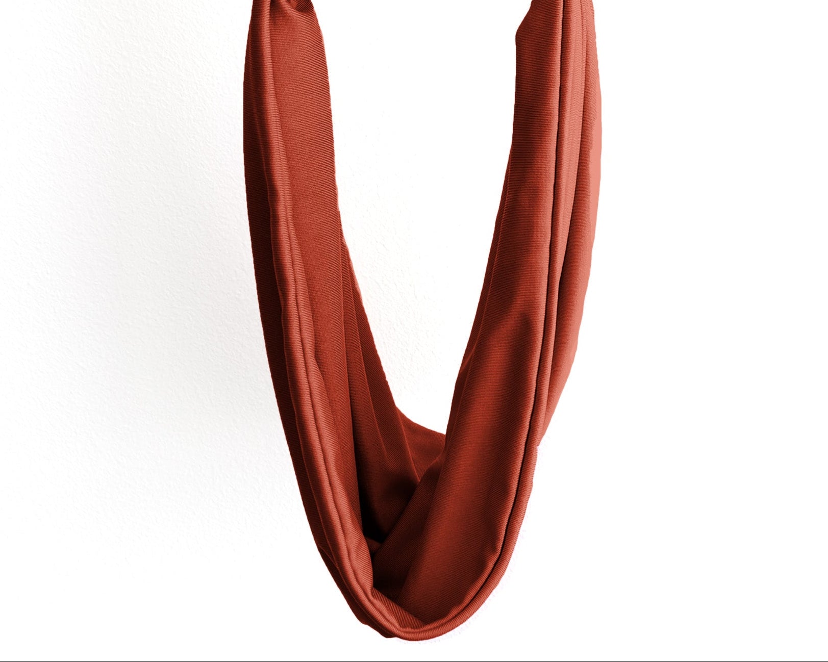 Boho Headband Extra Wide in Burnt Orange, on a white background