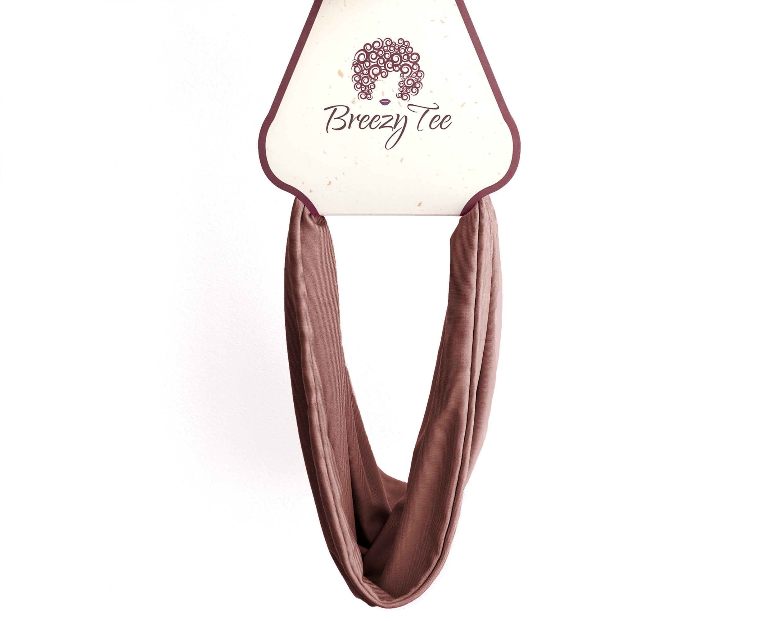 Boho Headband Extra Wide (Mocha Rose) on a white background