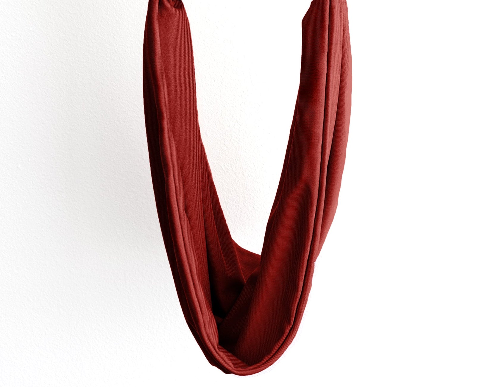 Boho Headband Extra Wide in Rust Orange, on a white background