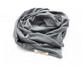 Gray Boho Head Wrap Wide Hair Wrap