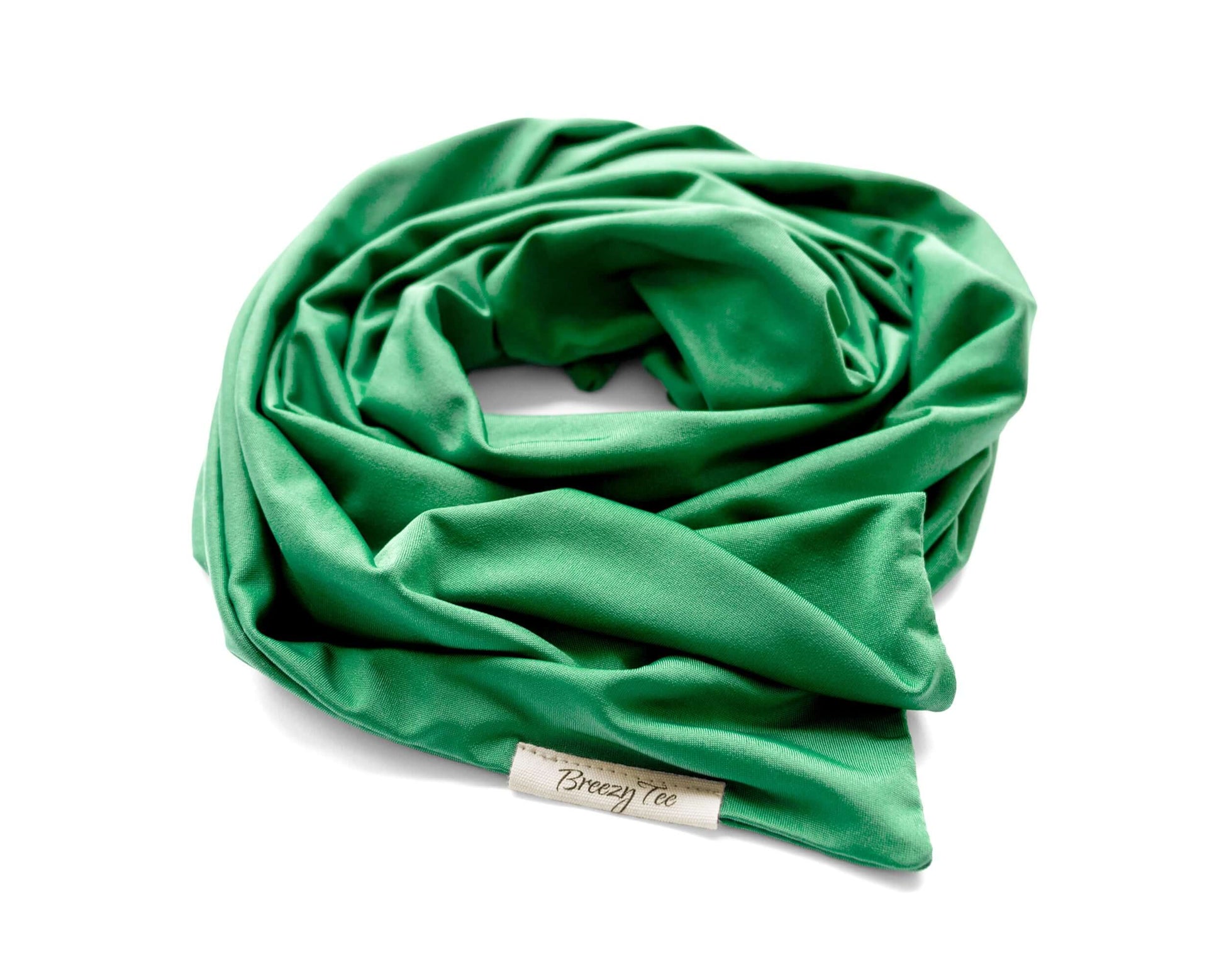 Light Emerald Green Boho Head Wrap Wide Hair Wrap