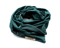 Boho Head Wrap Wide Hair Wrap - Midnight Green