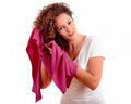 Berry Pink T-Shirt Hair Towel for Curly, Wavy, and Straight Hair - Soft, Absorbent, and Eco-Friendly