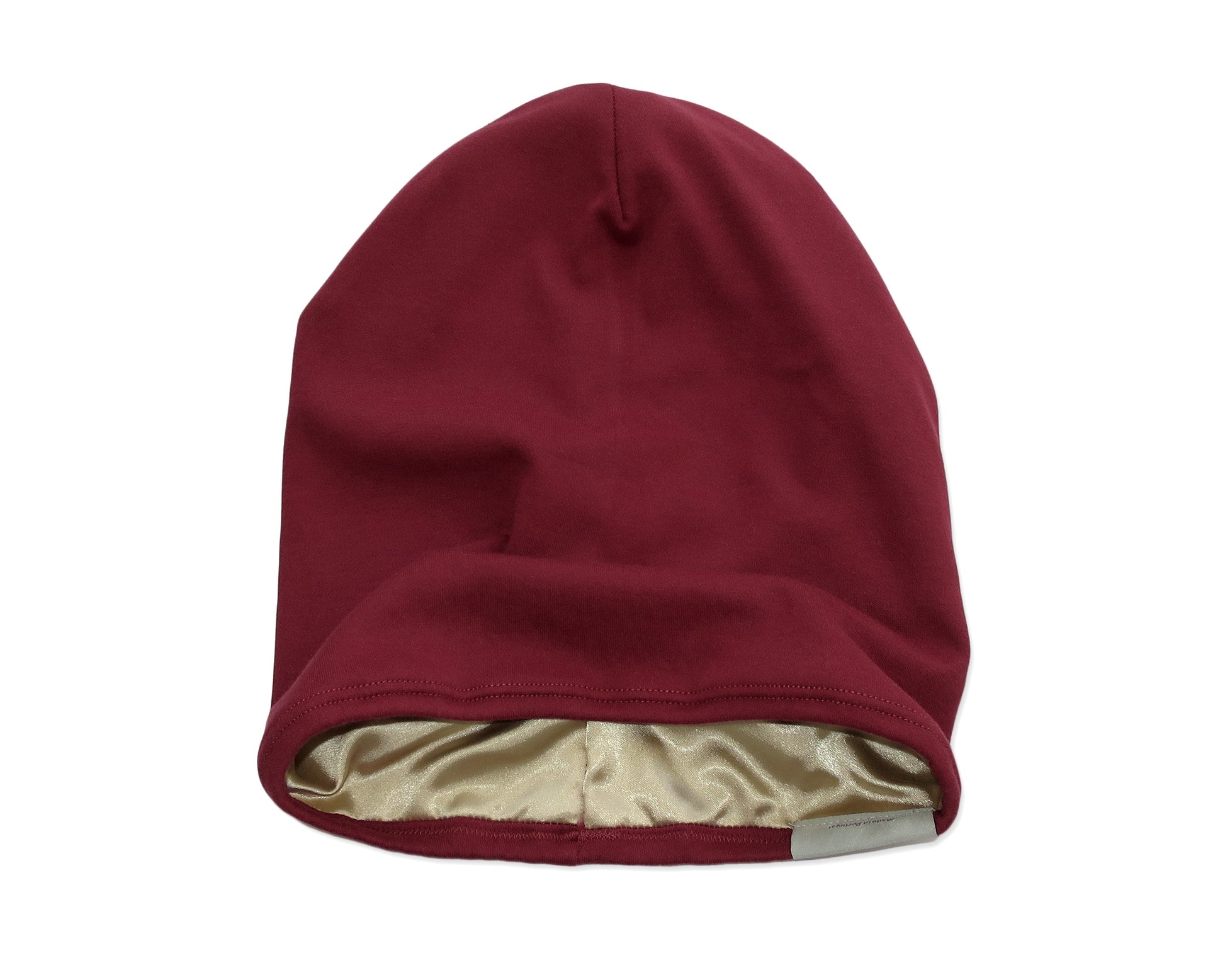 Red Satin-Lined Beanie for Women and Men - Soft and Warm Beanie with Satin Lining to Protect Hair