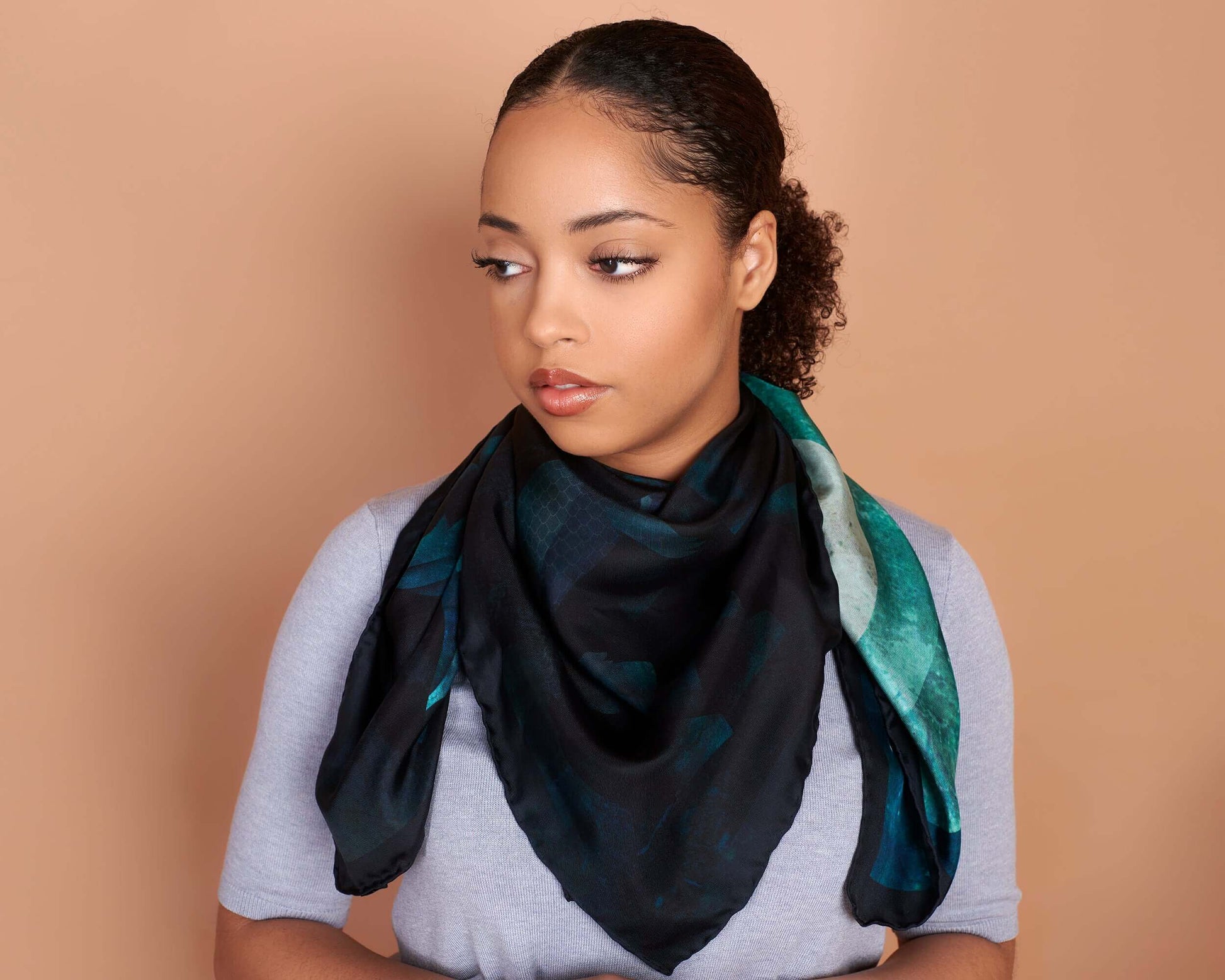 Silk twill scarves