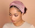 Rose Berry Boho Head Wrap Wide Hair Wrap