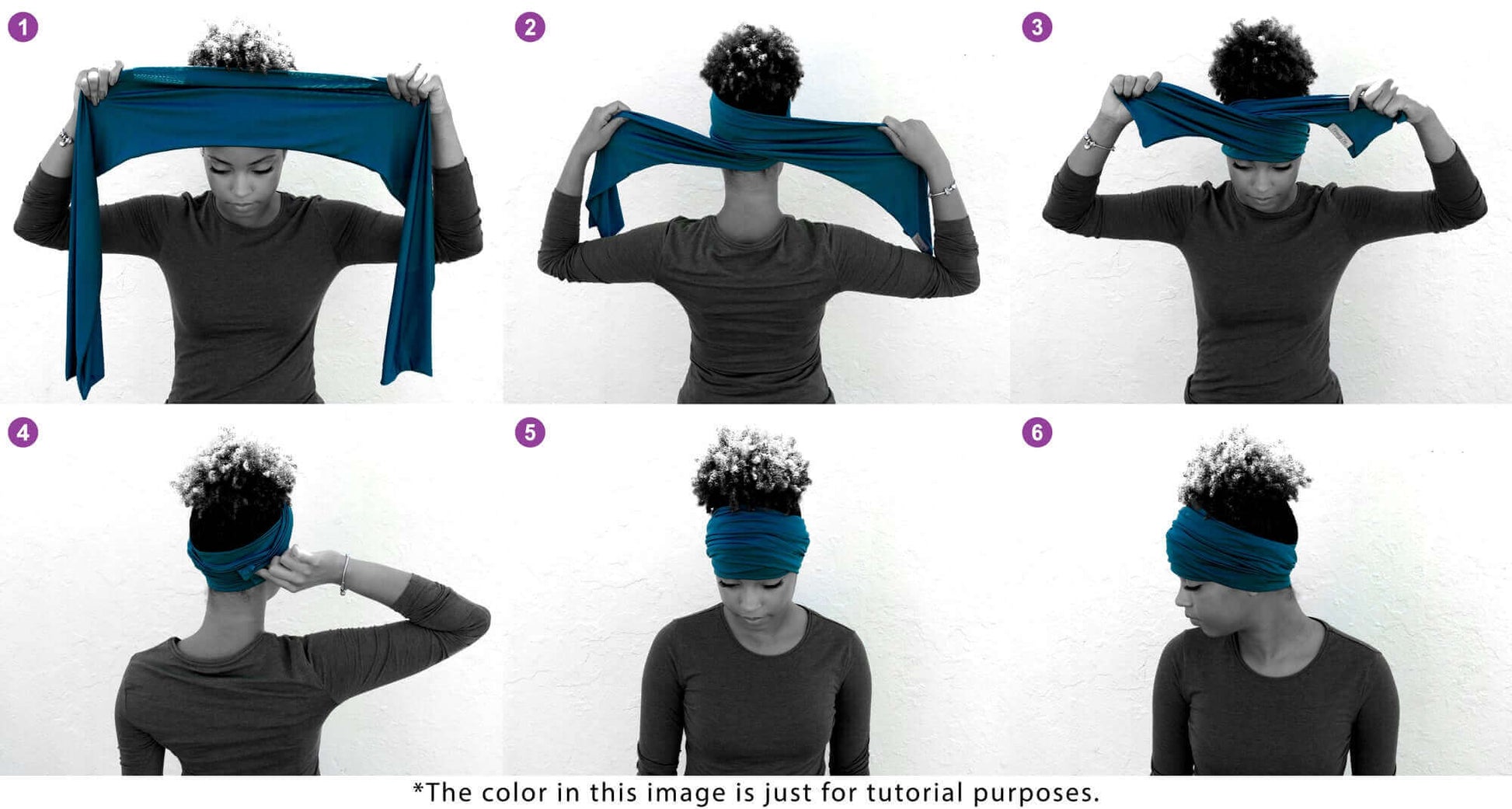 How to wrap a Boho Head Wrap Wide Hair Wrap