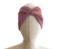 Dusty Rose Twist Stretch Headband