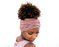 Rose Berry Boho Head Wrap Wide Hair Wrap