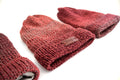 Satin Lined Knit Beanie Red Multicolor