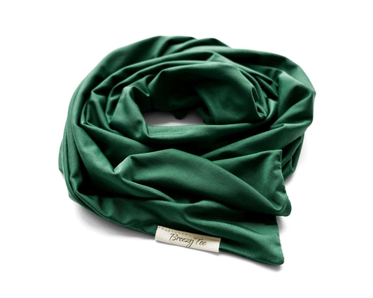 Emerald Green Boho Head Wrap Wide Hair Wrap