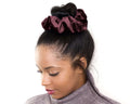 Burgundy Red Velvet Scrunchie Large