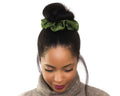 Emerald Green, Silk Twill Scrunchie, Large