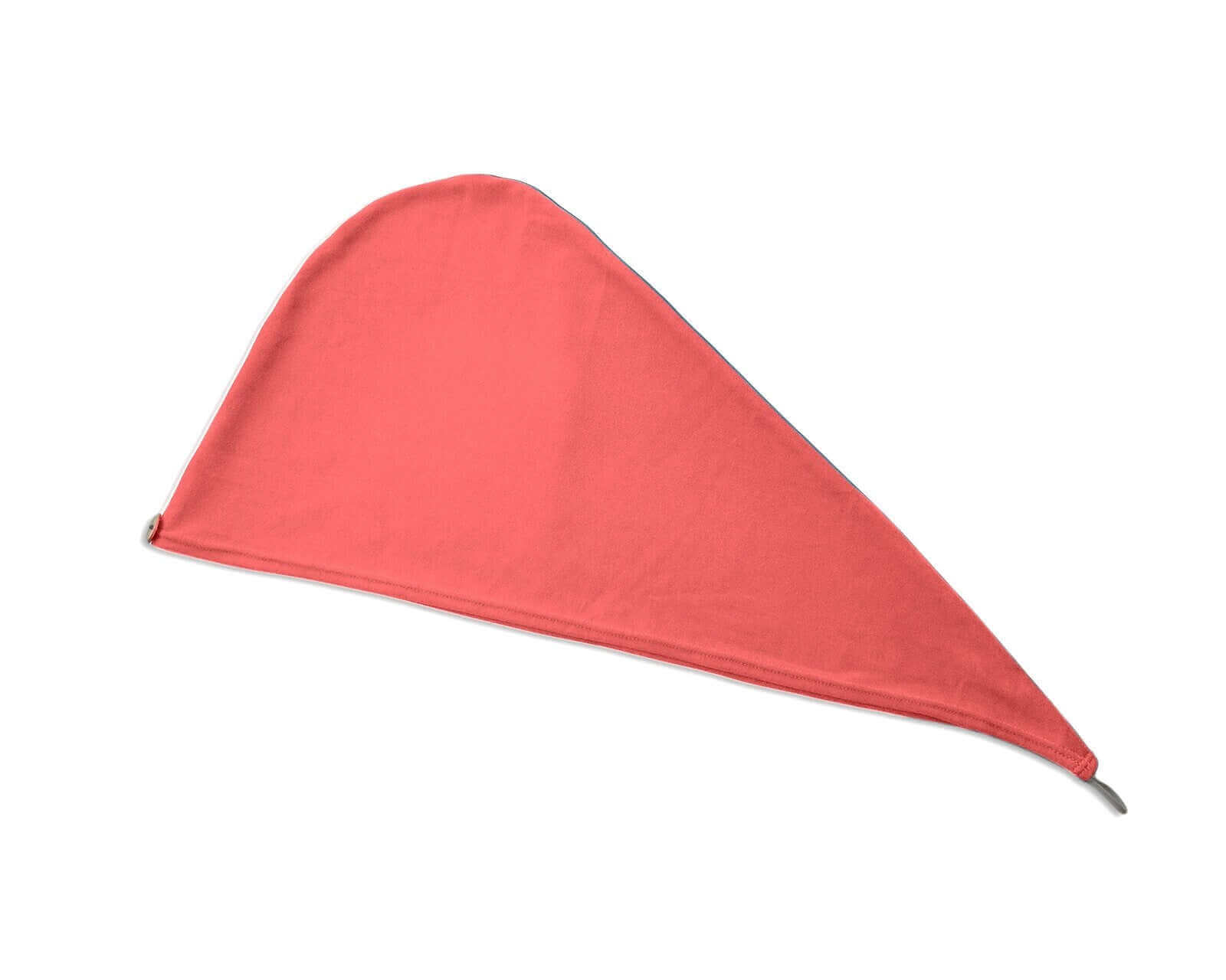 Coral T-Shirt Hair Towel Hood for Curly, Wavy, and Straight Hair - Soft, Absorbent, and Eco-Friendly