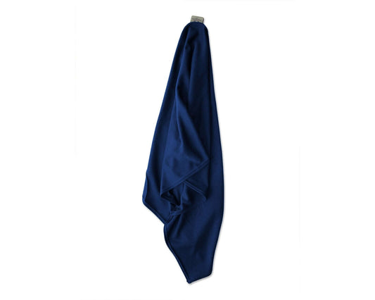 Indigo Blue T-Shirt Hair Towel for Curly, Wavy, and Straight Hair - Soft, Absorbent, and Eco-Friendly