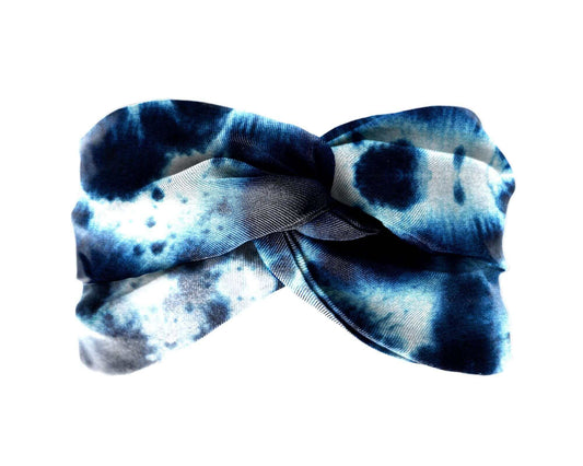 Tie Dye, Silk Twill, Turban Headband, 100% Silk, Sustainable Luxury, Twist Headband, Eco-Friendly Fabric