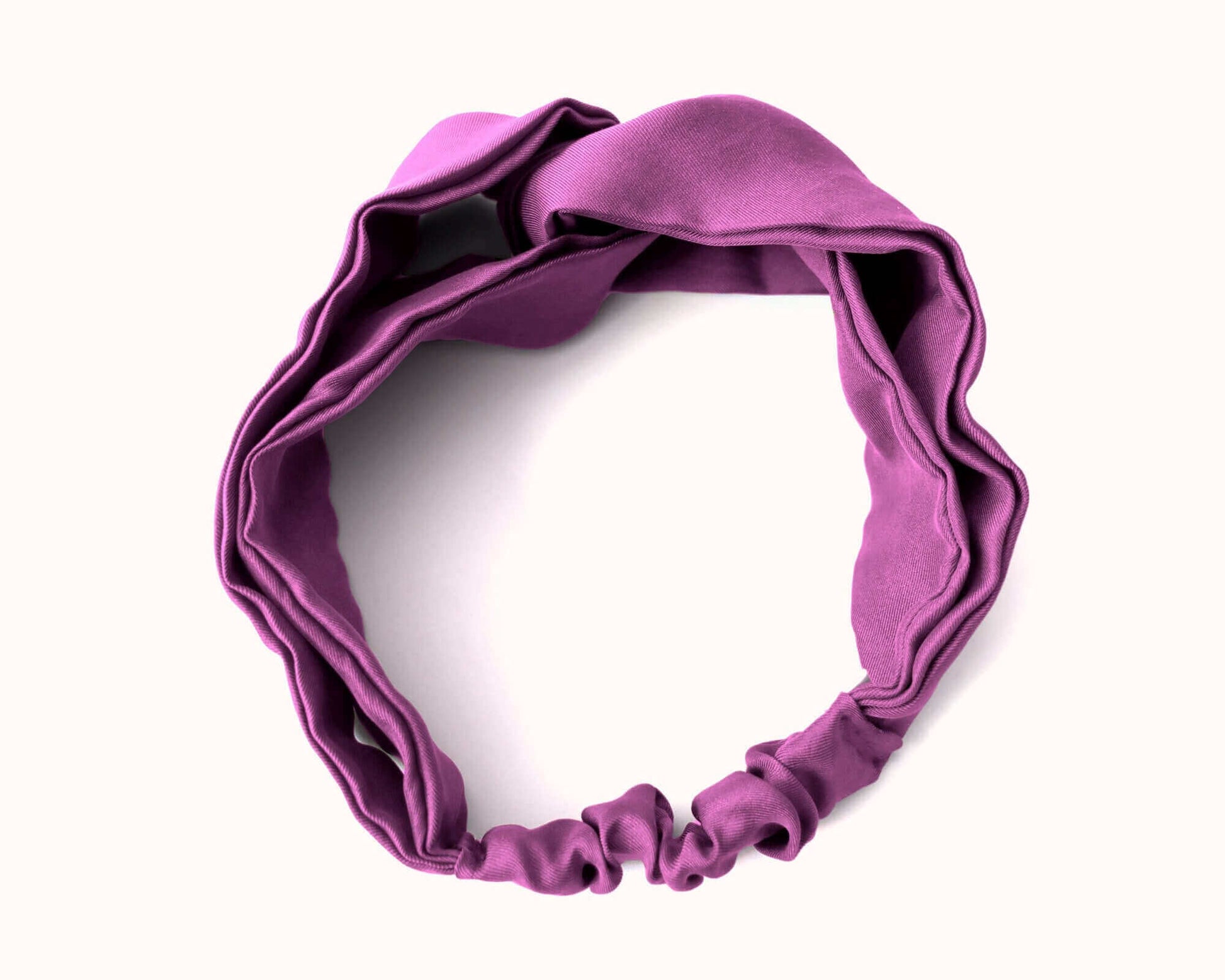 Magenta, Silk Twill, Turban Headband, 100% Silk, Sustainable Luxury, Twist Headband, Eco-Friendly Fabric