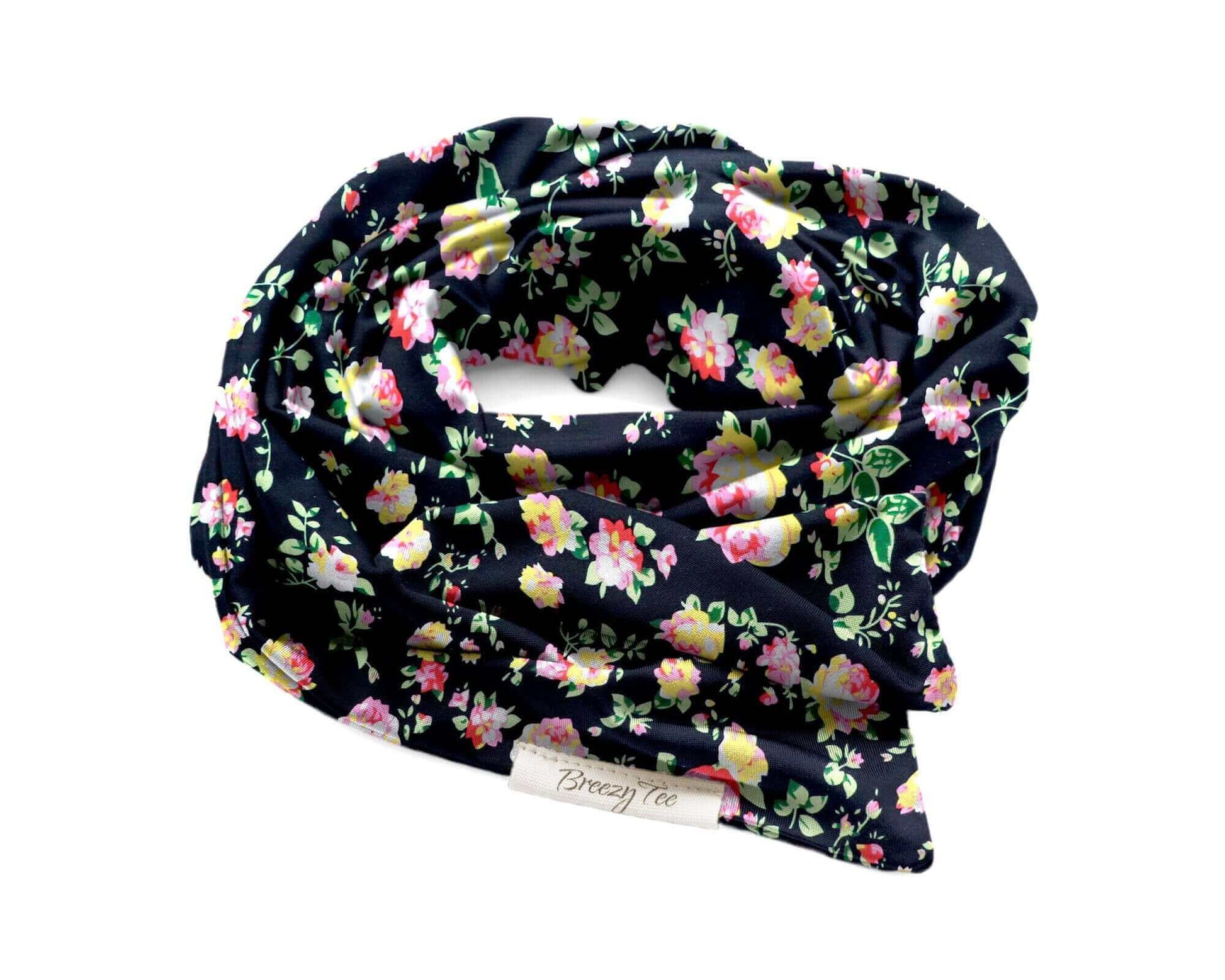 Flower Print Boho Head Wrap Wide Headband Multipurpose Floral Cottagecore