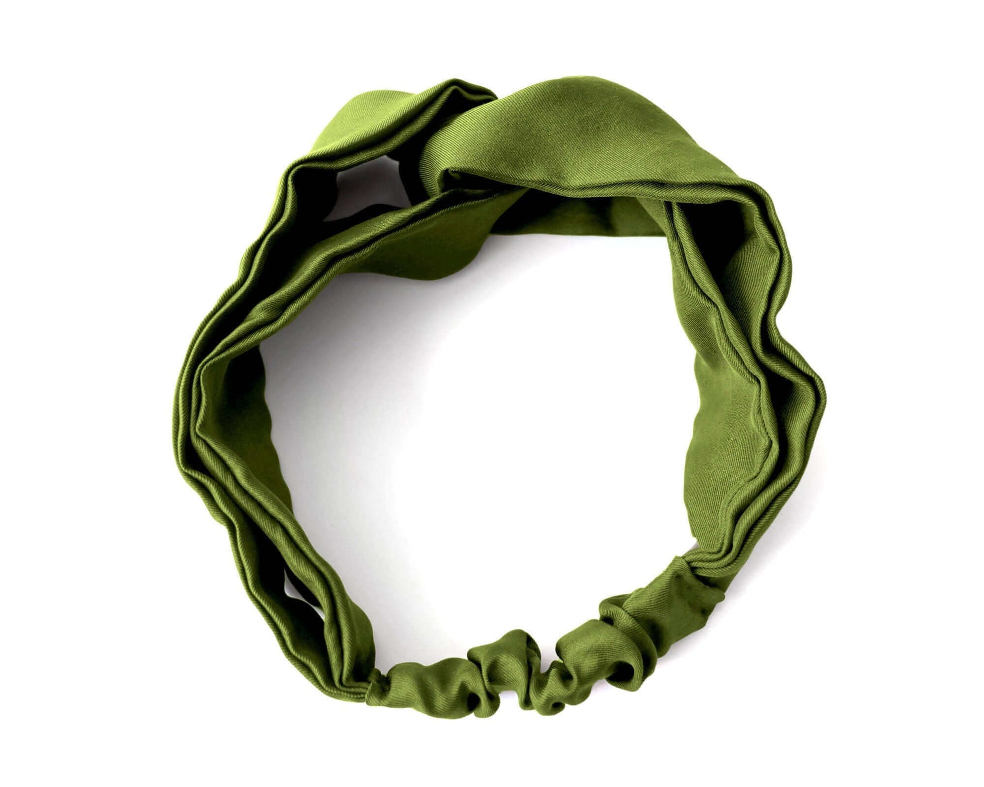Emerald, Silk Twill, Turban Headband, 100% Silk, Sustainable Luxury, Twist Headband, Eco-Friendly Fabric