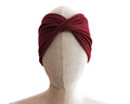 Bordeaux, Twist Stretch Headband, 95% Viscose Material (wood pulp)