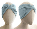 Sky Blue, Twist Stretch Headband, Viscose Fabric (wood pulp) Mix