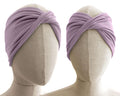 Lilac, Twist Stretch Headband, Viscose Fabric (wood pulp) Mix