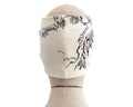 Black & White, Twist Stretch Headband, Floral Print, Viscose Fabric (wood pulp) Mix, Pattern Placement Varies