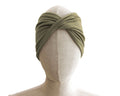 Khaki, Twist Stretch Headband, 95% Viscose Material (wood pulp)