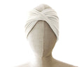 Ivory White, Twist Stretch Headband, 95% Viscose Material (wood pulp)