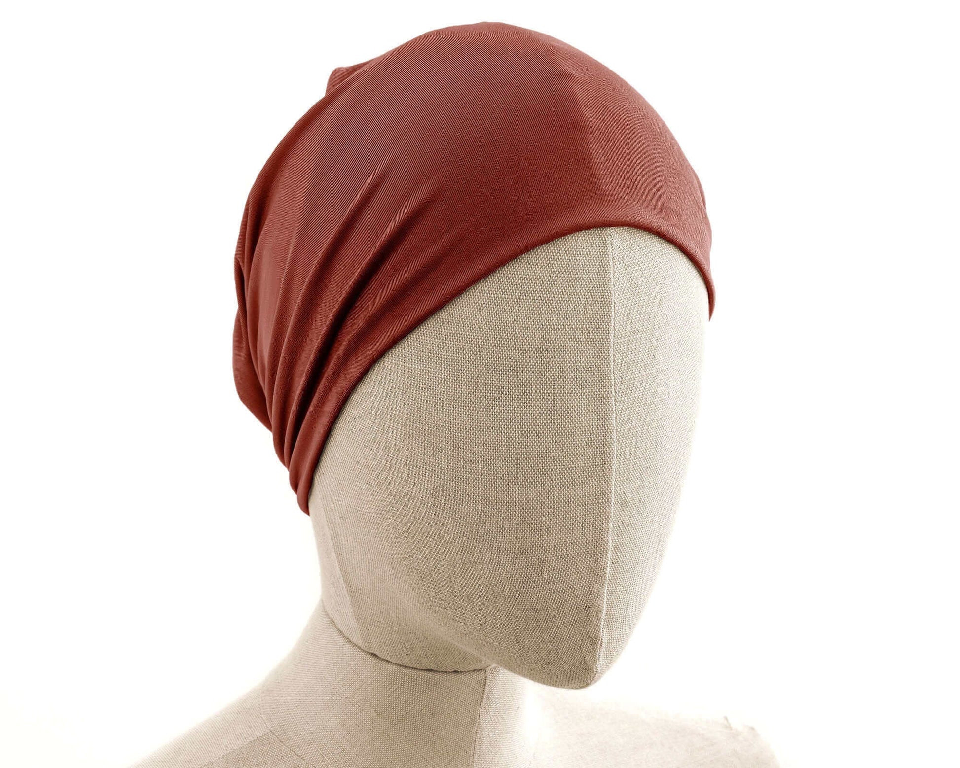 Terracotta, Boho Headband, Multipurpose, Extra Wide, Rust Orange