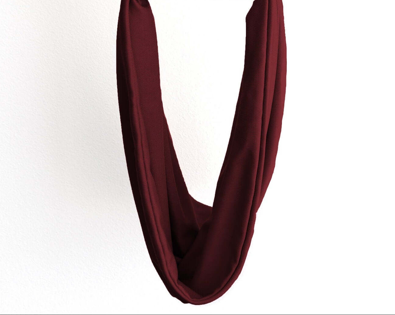Bordeaux, Boho Headband, Multipurpose, Extra Wide, Red