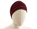 Boho Headband Extra Wide Red Bordeaux