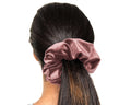 Dusty Rose, Velvet Scrunchie, Large, Organic Eco Elastic